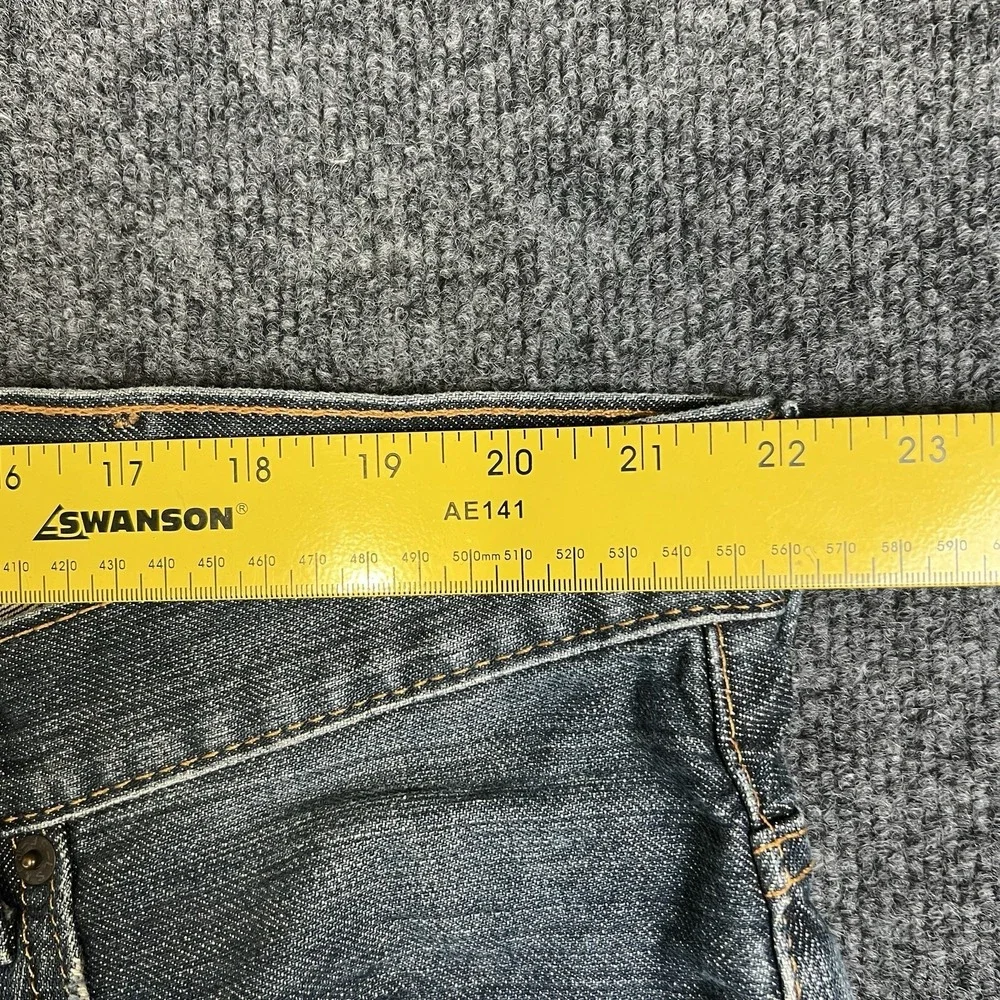 Levi's 559 Jeans Men's 44x31 Blue Light Wash Denim Relaxed Fit Straight Leg READ